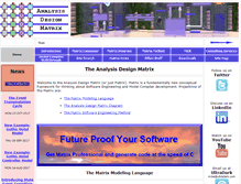 Tablet Screenshot of analysisdesignmatrix.com